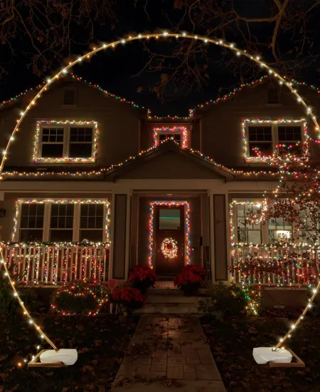 Adding a Decorative Light Archway to Your Front Yard