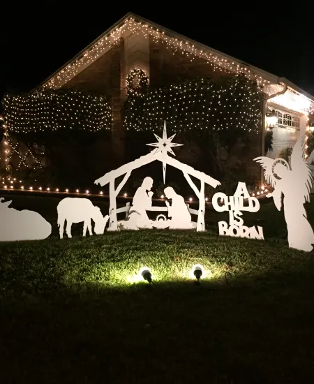 Building Your Own Outdoor Nativity Scene with Lights
