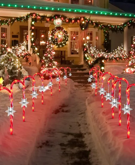 How to Design and Build Your Own Candy Cane Pathway Lights