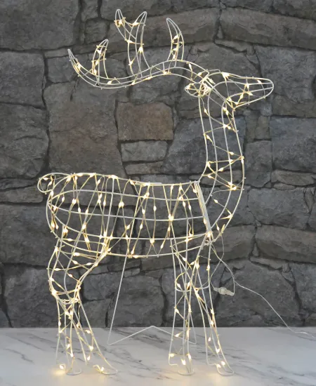 How to Make a DIY Reindeer Silhouette with Lights