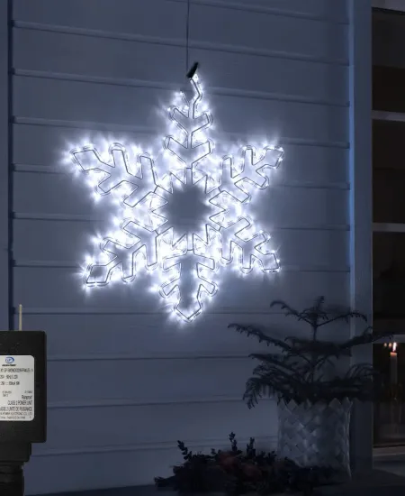 Making a Giant Snowflake with LED Rope Lights