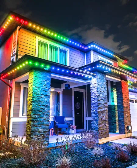 Testing Color-Changing LED Lights in Outdoor Conditions